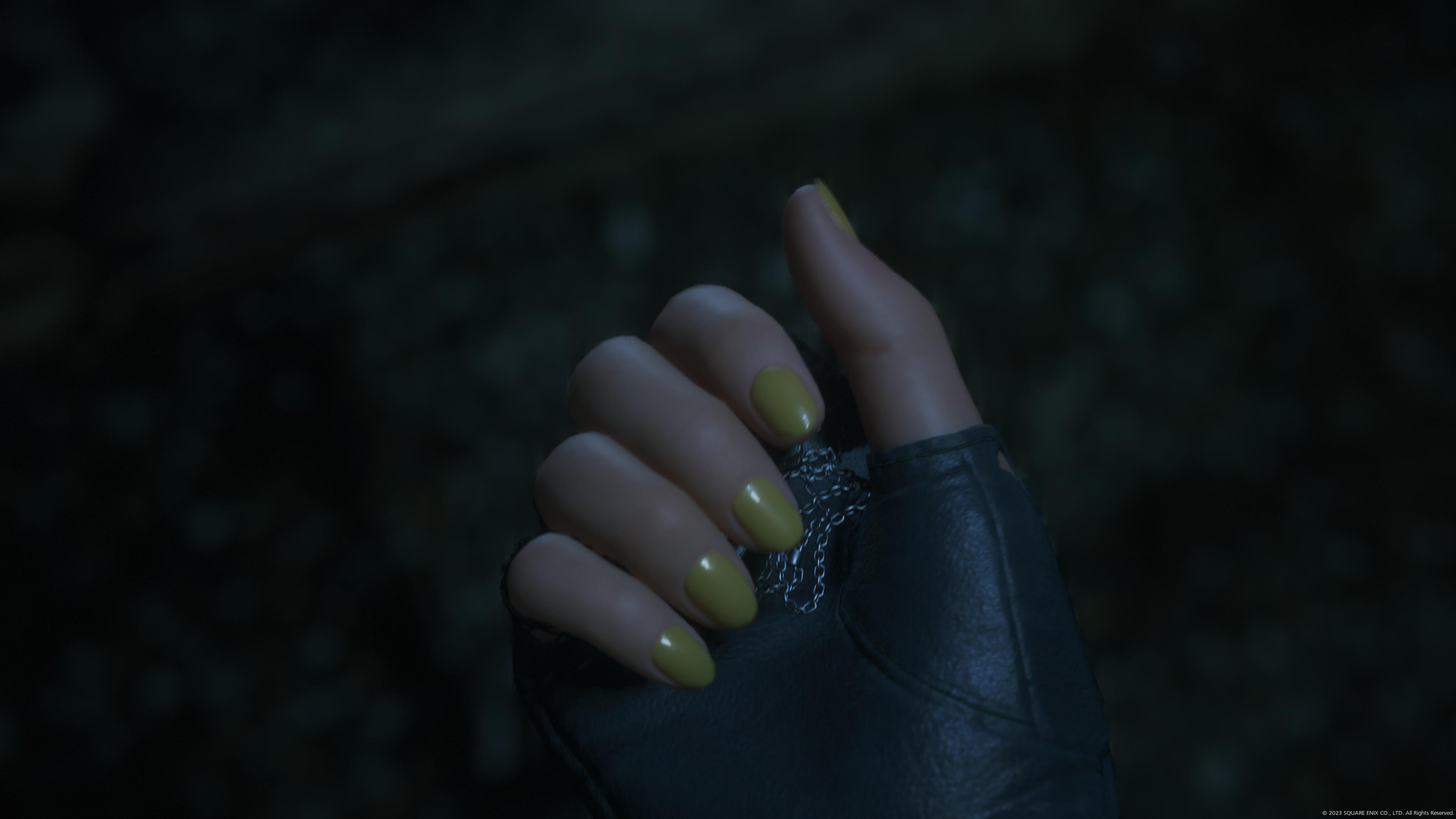 Nails!  I think they’re yellow.